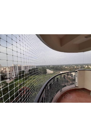 Allmart File 6 Mm İp Kalınlıklı Güvenlik Filesi - 5x5 CM Balkon, Çocuk ve Kedi Koruma Filesi Yüksek Mukavemetli