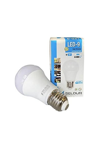 E 27 Led Ampul 6500k Beyaz Işık, 9w Genel