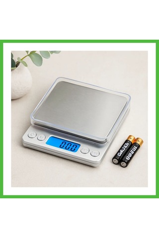 Vaveni Mini Hassas Tartı 3000g/0.01g Şeffaf Kapak, Pilli Arz Diğer