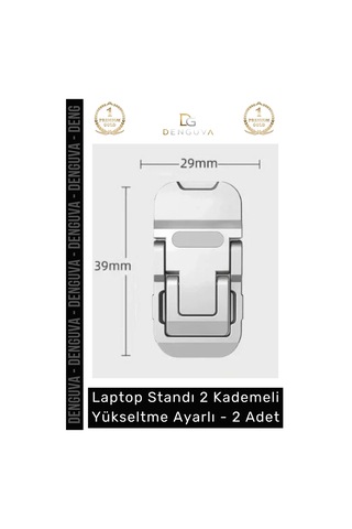 Tabletstandı Ergonomik Laptop Standı Bilgisayar Tutucu Yükseltici Portatif Yükseltme Ayarlı - 2- Ad