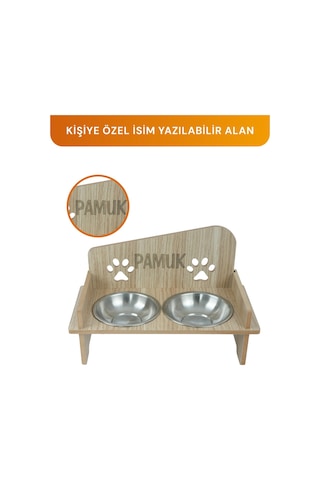 Pikas Pati Mama Kabı 2 Kaseli Kedi Köpek Suluk Mamalık Ve Paspas
