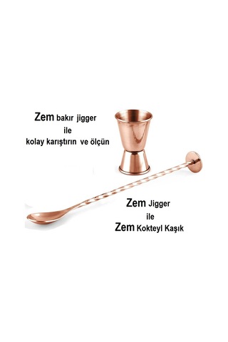 Zem Kokteyl Barmen Seti Barkır 500 Ml