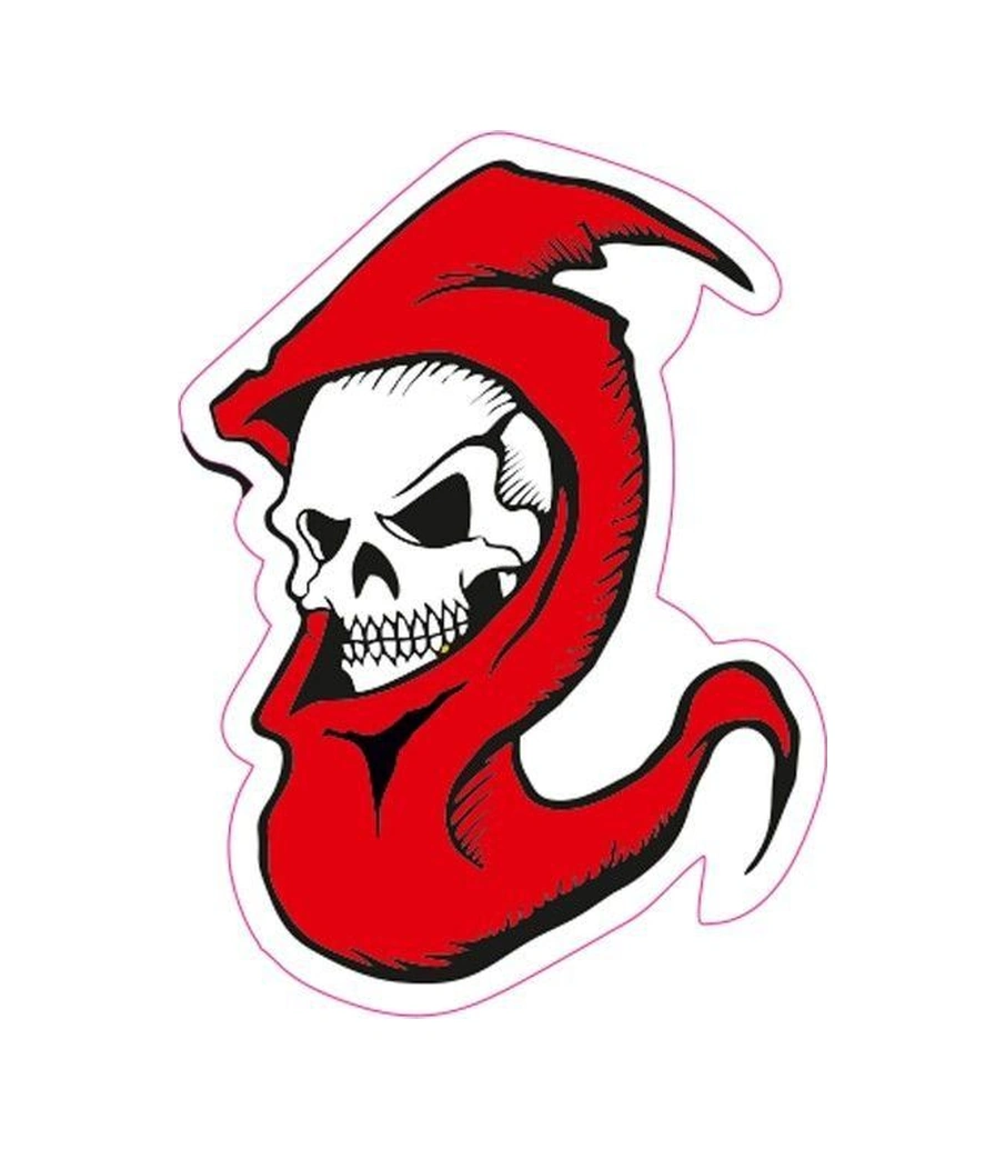 Kabartmalı Azrail Motor Ve Oto Sticker 7,5x100 Cm Ölçüsünde