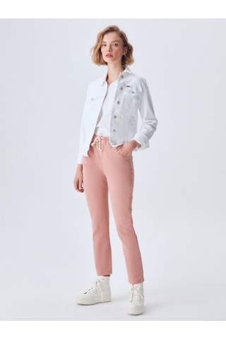 Dean X Dar Kesim Jean Beyaz Ceket Çok Renkli