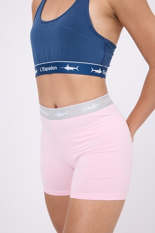 Athleshorts Yüksek Bel Kadın Uzun Boxer Şort-3269 Pembe