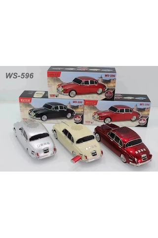Ws-596 Araba Görünümlü Kablosuz Bluetooth Hoparlör Siyah 4741