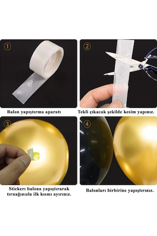 Balon Zinciri Ve Yapıştırma Seti: 30 Makaron Pembe + 20 Pastel Be