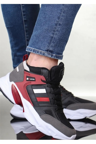 M.p. 231-1014 Gr 36-39 Siyah-bordo Anorak Basketbol Ayakkabı Siyah