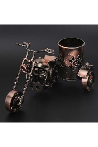 Kangvka Bronz Rengli Harley Motosikleti Simülasyon Modeli - Iron Malzeme Ev Dekorasyonu Ve Hediye Öğesi
