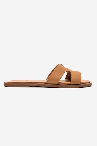 Luvishoes Bıora Taba Hakiki Deri Kadın Terlik