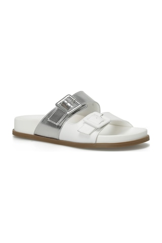 Nine West Mıstral 4fx Kırık Beyaz Kadın Düz Terlik Kırık Beyaz