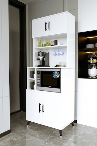 Kahve Köşesi , Airfry Dolabı , Çok Amaçlı Dolabı , Fırın Dolabı, Mikro Dalga Dolabı , Kiler Dolabı, Mutfak Dolabı Beyaz