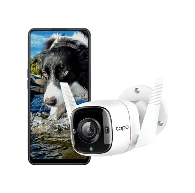 C310, 2k 3mp Dış Mekan Wi-fi/ethernet Güvenlik Kamerası, Hareket Algılama, Ip66 Su Geçirmez, 30m Gece Görüşü, Çift Yönlü Ses, Bulut/yerel Depolama, Sesli Ve Işıklı Alarm