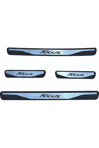 Focus 3 Kapı Eşiği 2012-2017 New Krom Kapı Eşiği 4 Parça Paslanmaz Çelik