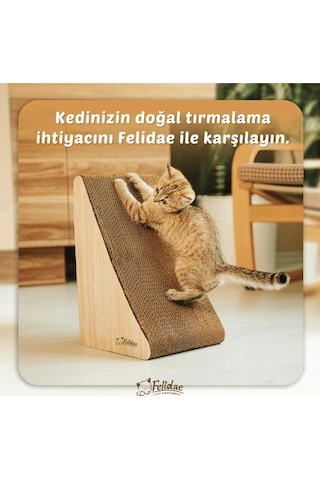 Oluklu Mukavva, Kedi Tırmalama Kanepesi Dikey Tırmalama / 24x43x24cm Small - Cs7 Lw