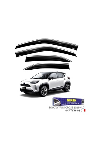 Toyota Uyumlu Yaris Cross 2021 Sonrası Kromlu Cam Rüzgarlığı Niken