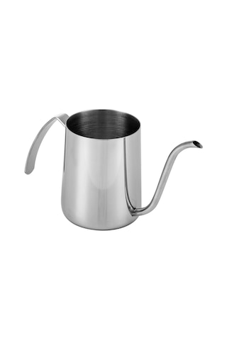 Xiyyadms 350ml Gümüş Renkli 304 Paslanmaz Çelik Kahve Çay Dolu, Hassas Su Akışı Kontrolü, Ergonomik Kollü, Temizliği Kolay Gümüş