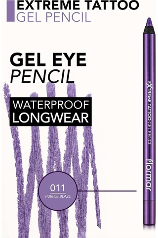 Flormar Işıltılı Kalıcı Göz Kalemi Mor - Extreme Tattoo Gel Pencil - 011 Purple Blaze - 8682536041188 Diğer