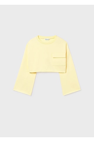 Mayoral Kız Çocuk Atlet Sweatshirt 2'li Takım Sarı - 06402