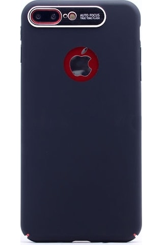 Apple Uyumlu iPhone 7/8 Plus İle S-line Cover Rubber Sert Kılıf Siyah