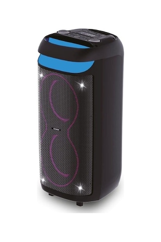 Rose Hp-2250 Partybox Kablosuz Çift El Mikrofonlu Sarjlı Bluetooth Dual 8 Hoparlör