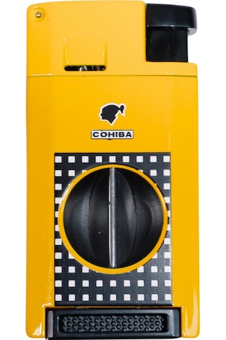 Cohiba Çift Torch Pürmüz Sarı Puro Çakmağı - Tr8968