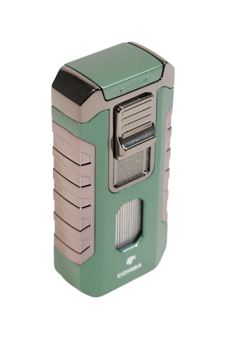 Cohiba 3 Torch Pürmüz Yeşil Metal Puro Çakmağı - Tr9516