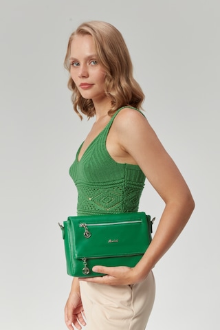 Morpelikan Kadın Dört Bölmeli Clutch Çarpraz Omuz Çantası