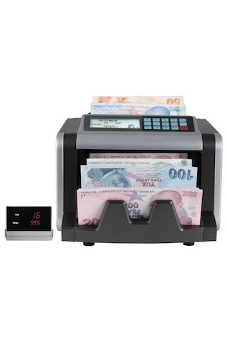 Baove GB7200 Karışık Para Sayma Makinesi - Sahte  Para Yakalama - TL, Euro, Usd + Müşteri Ekranı