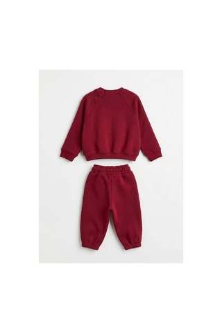 Poala Kids Bear Baby Takım Bordo