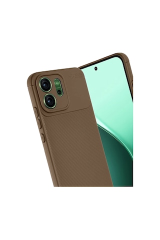 Newface Oppo Reno 14 Auto Focus Karbon Kapak Glblseme - 4 - Kahverengi