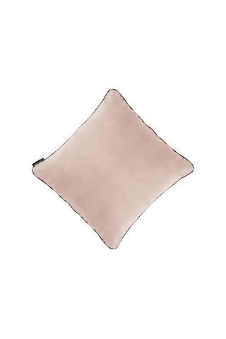 Biyeli Kırlent Yastık Kılıfı Somun Rengi 45x45