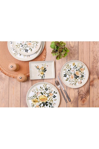 Porland Floral 6 Kişilik İkram&Kahvaltı Takımı 18 Parça