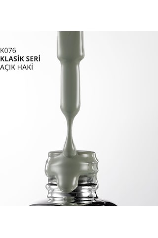 Kalıcı Oje K076, Açık Haki, 10 Ml Diğer