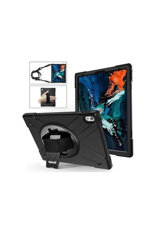Apple Uyumlu iPad Pro 12.9 2018 (3.Nesil) Kılıf Defender Standlı Kılıf