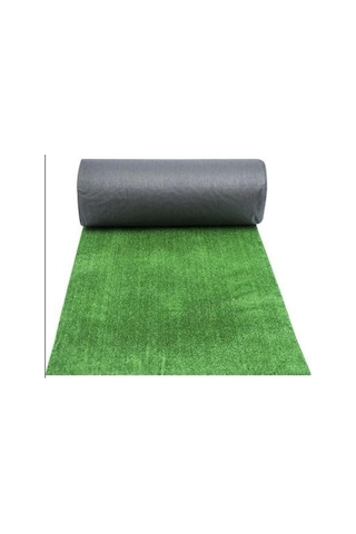 Valeryhome Vl Dekoratif Premium Kalite Suni Balkon Bahçe Kaymaz Taban Çim Halı 7 Mm Yeşil