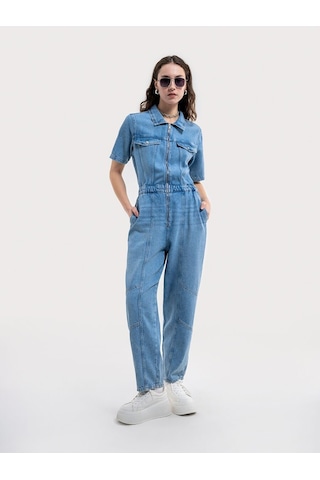 LOFT Regular Fit Kadın Tulum Lf2036037 Q1.v1 Denim