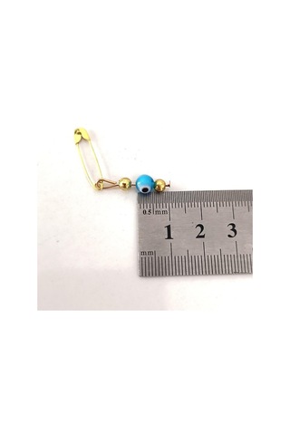 10 Adet 0.5 Mm Maşallahlık İğneli Cam Karışık Renkli Nazar Boncuğu