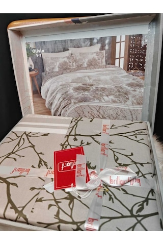 Brillant Çift Kişilik Nevresim Takımı Gri