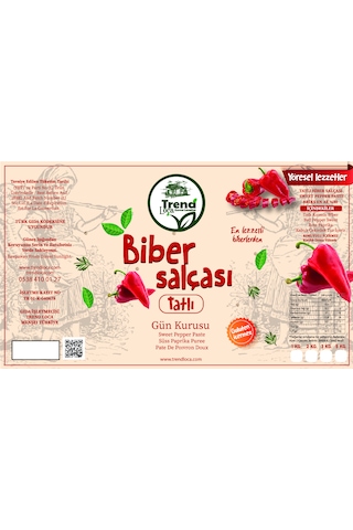Trend Loca Gaziantep Tatlı Biber Salça 2 Kg