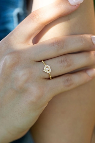 Çgk Kuyumculuk Çıtır Kalp Altın Yüzük Gold