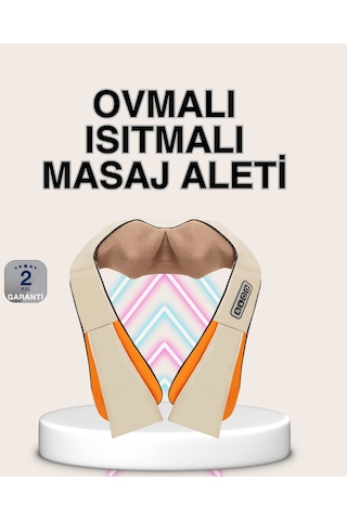 Bel Omuz Boyun Masaj Aleti Ovmalı Isıtmalı Kas Yorgunluğu Gideric