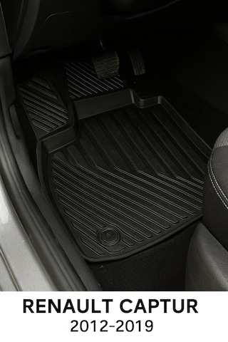 Renault Captur 2012 2019 Uyumlu 3d Havuzlu Oto Paspas Premium