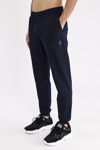 Esnek Bel Lastikli Yan Cepli Arka Cepli Daralan Paça Minimal Logo Detaylı Konforlu Spor Eşofman Altı Navyblue
