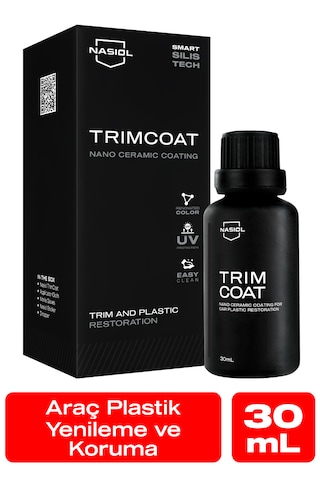 Nasiol Trimcoat Araç Plastik Yenileyici Onarıcı ve Koruyucu Nano Seramik Kaplama 2 Yıl Dayanım 30 ML