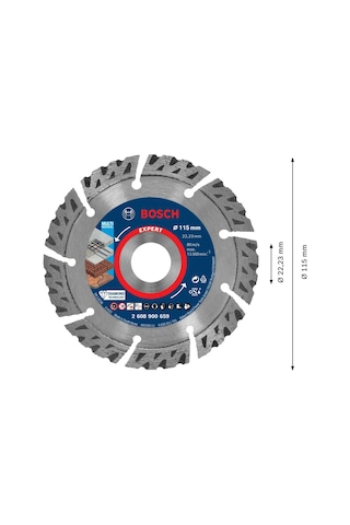 Bosch Expert Multimaterial Elmas Disk 115 X 22,23 X 2,2 X 12 Mm