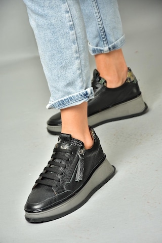 Fox Shoesp555306603 Siyah Hakiki Deri Spor Ayakkabı Sneakers Siyah