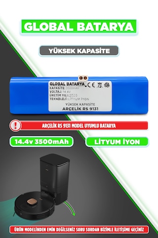 Arçelik Rs 9131 Uyumlu Batarya 3500mah