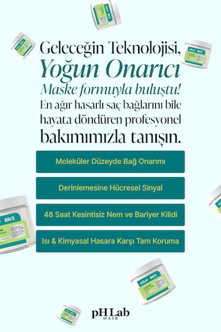 Phlab Hair Exosome Nad+ & Triple Pdrn Bonding Saç Maskesi 200 G