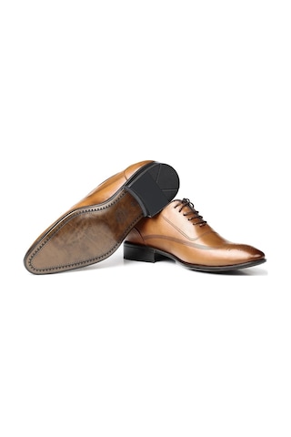 Stylish Hakiki Deri Erkek Oxford Bağcıklı Klasik Ayakkabı
